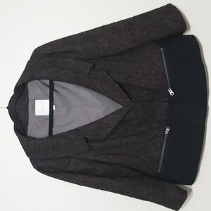 Nordstrom collection women Jacket  coat wool blend zipper closure size XL